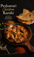 Peshawari chicken karahi at Bagh